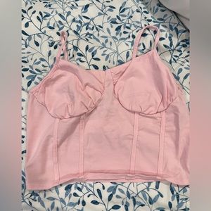Worn once pink tank top